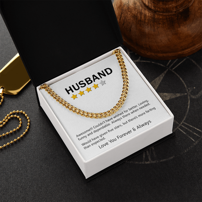 Husband Rating - Cuban Link Chain Set2