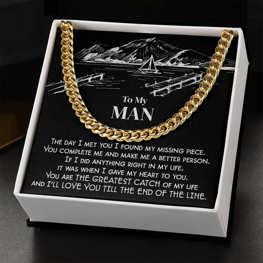 Greatest Catch Of My Life - Cuban Link Chain Set